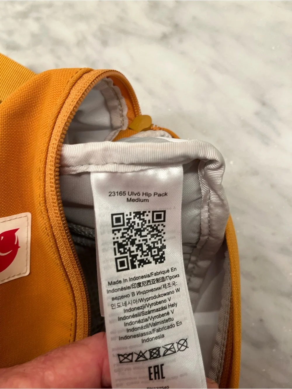 Fjallraven Mustard Yellow Kanken Hip Pack